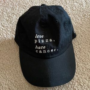 Love pizza, hate cancer good hYOUman baseball cap